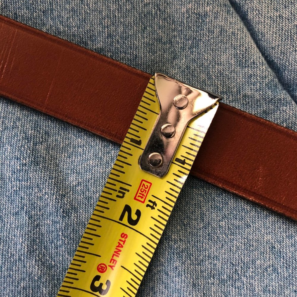 POLO Ralph Lauren Vintage Brass Logo Buckle Belt - Picture 8 of 10
